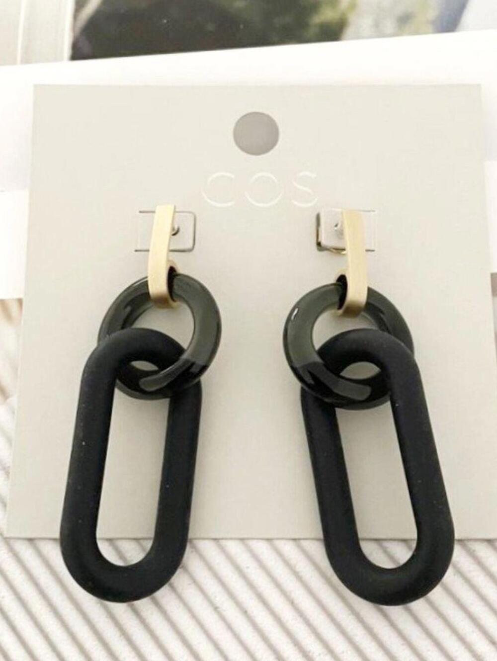 COS Interlock Circle Earrings
